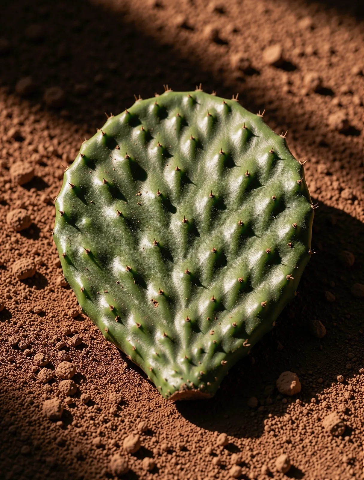 Estructura botánica de un nopal, símbolo de nutrición mexicana